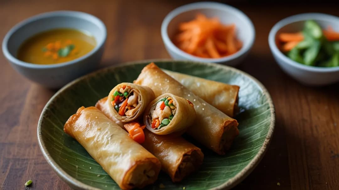 Sajgonki z kurczakiem i warzywami: Wypróbuj ten przepis