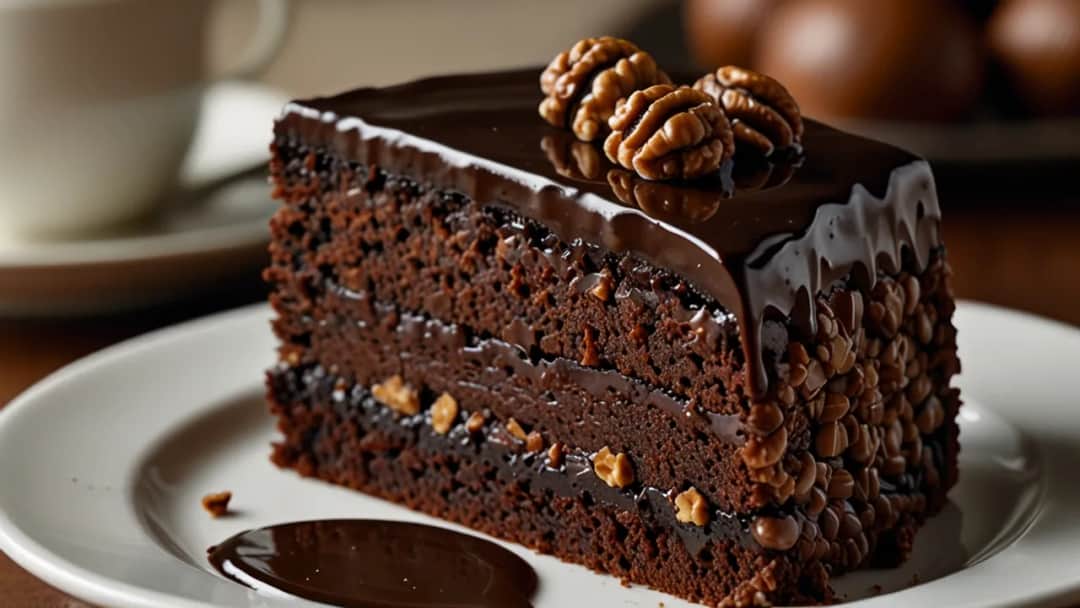 Ciasto czekoladowo-orzechowe: Polecamy dla smakoszy czekolady